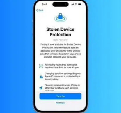 静乐苹果授权维修店分享被盗设备保护功能开启方法 