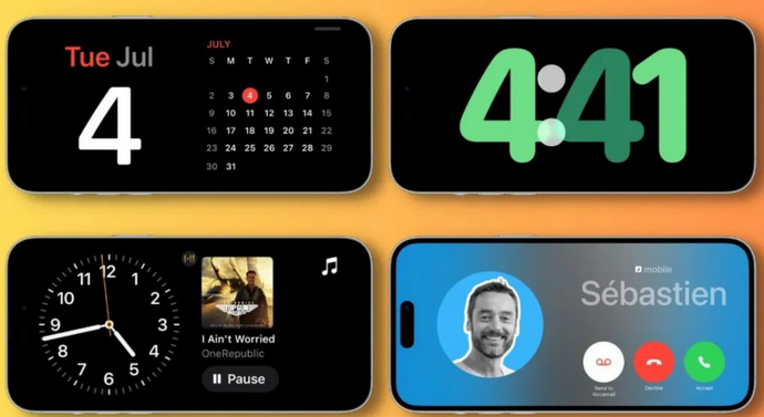 静乐苹果手机维修分享iOS17横屏充电待机显示有什么好处 